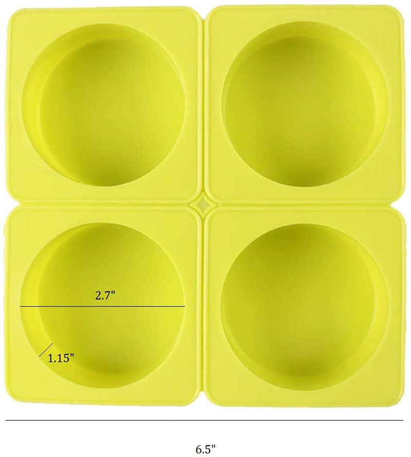 4Cavity Round Silicone Soap Mo - Soap Making Kit For Beginners ulasan dan harga