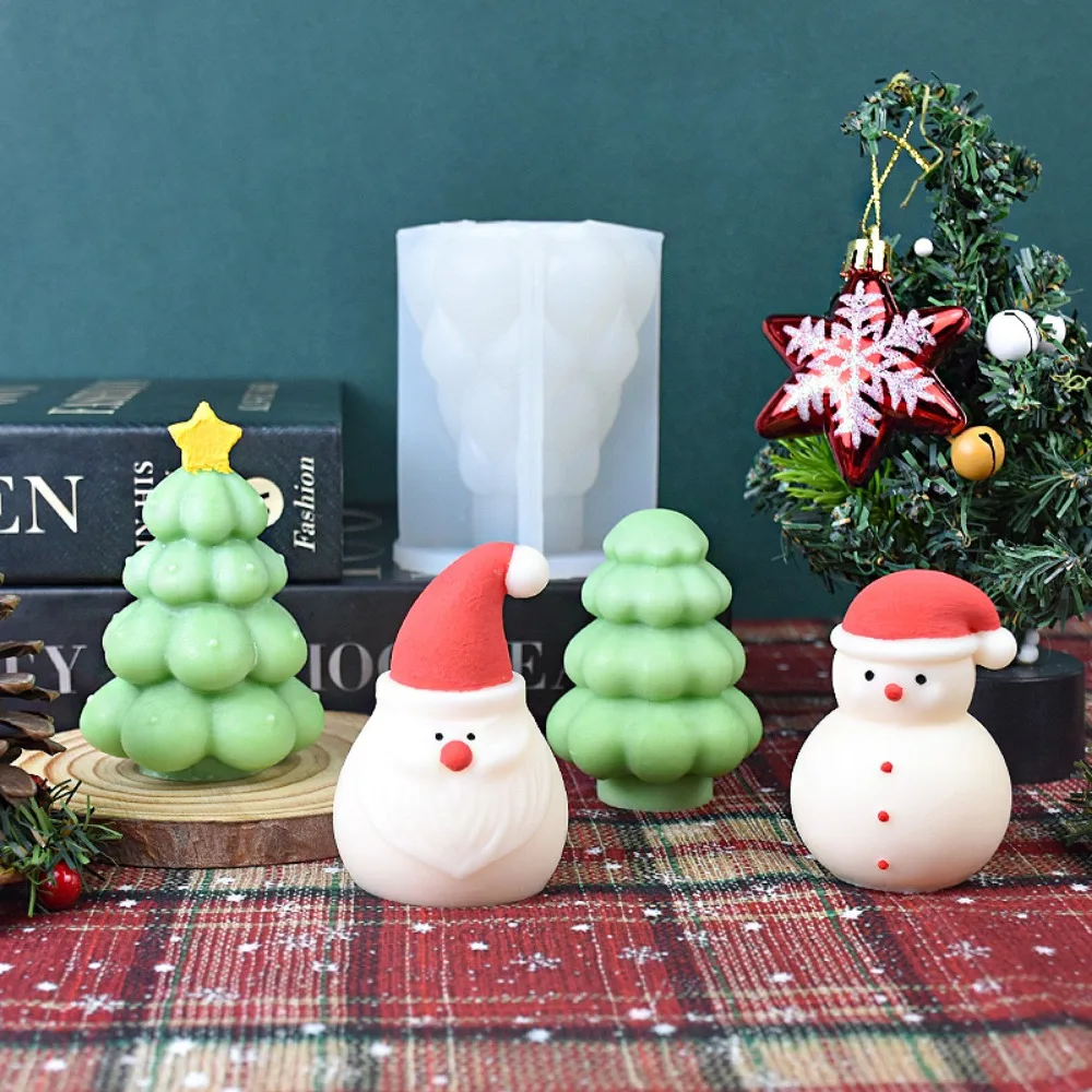 Cream Star Tree Candle Silicon - Soap Making Gifts ulasan dan harga