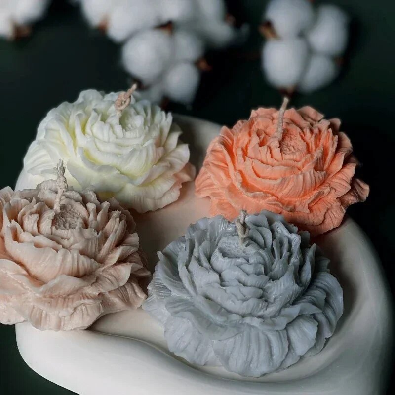 3D Peony Candle Silicone Mold  - Soap Making Gifts ulasan dan harga