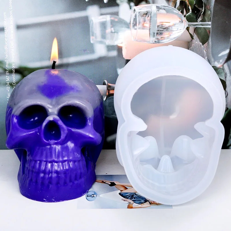 3D Skull Silicone Candle Molds - Soap Making Gifts ulasan dan harga